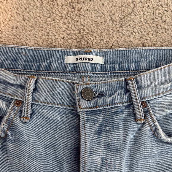 GRLFRND Karolina Yellow Horizon Non Stretch Jeans sz 28 - Picture 2 of 5